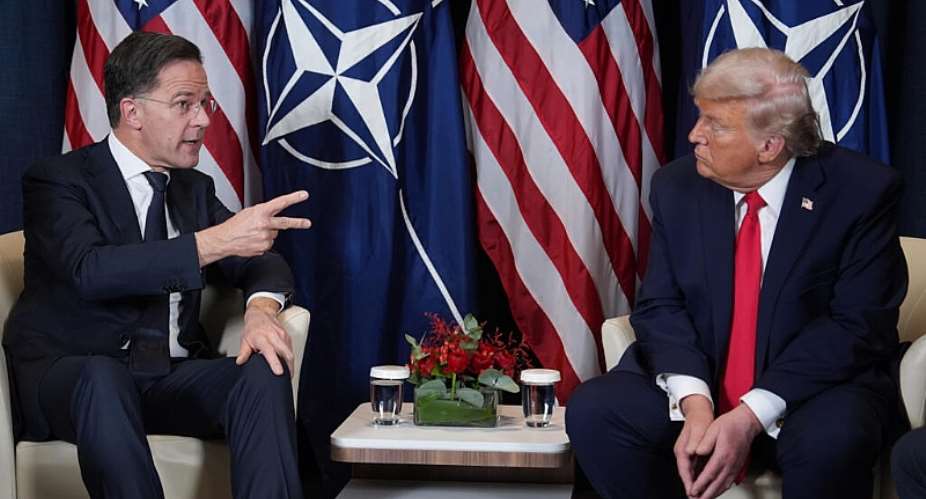 US President Donald Trump meets with NATO Secretary General Mark Rutte on the sidelines of the Davos Forum in Switzerland, on January 21, 2026. -  Evan Vucci, AP file photo