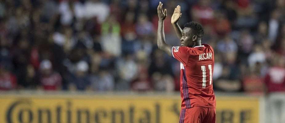 Ghana striker David Accam reaches new heights with first MLS hat trick