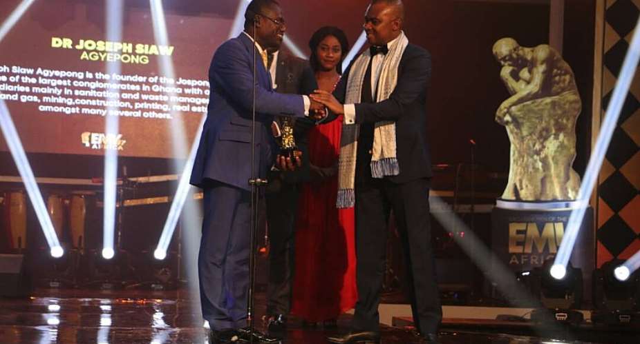 Dr Joseph Siaw Agyepong Awarded Man Of The Year, Business By EMY Africa Awards 2017