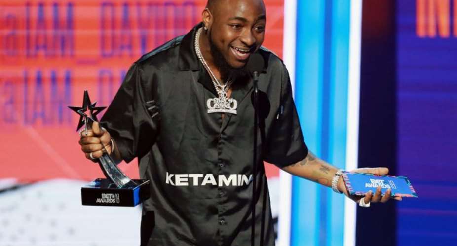 Davido makes Africa proud as first time winner on stage for BET Best International Act 2018
