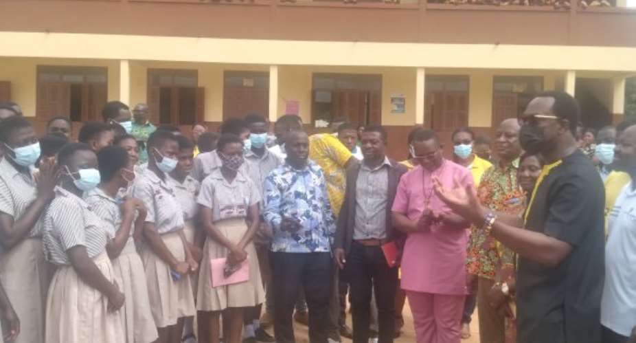 MTN Y'ello Care: CEO spends time with pupils of New Asafo Basic School in Kumasi