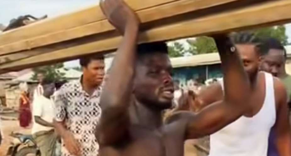 Suspected thief caned, forced to carry heavy logs over alleged repeated stealing