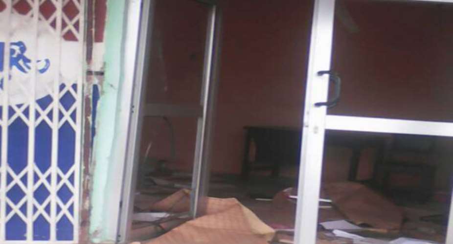 Walewale NPP Office vandalized by the youth