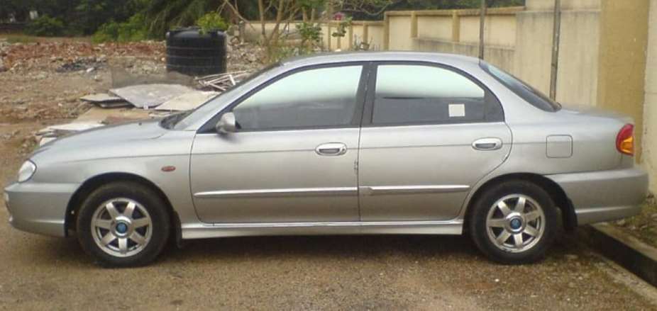 The Kia Spectra car, registered AS 1638-11, stolen from the Baba Yara Stadium