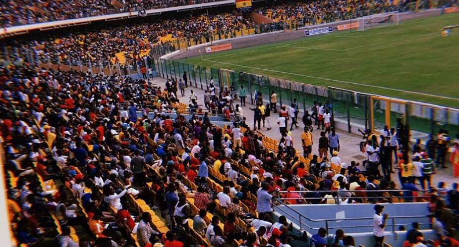 Spectators at a previous Hearts-Kotoko game in Accra.