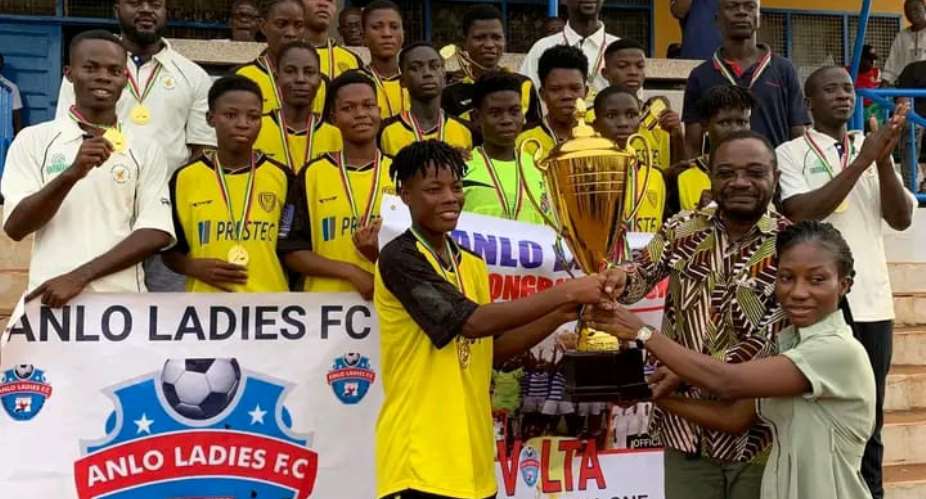 Anlo Ladies FC wins Volta Female Division One Middle League trophy