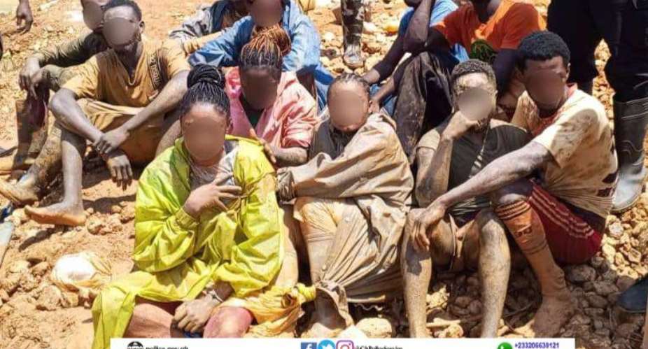 A/R: Police arrest 15, seize several equipment in anti-galamsey operation at Manso Adubia