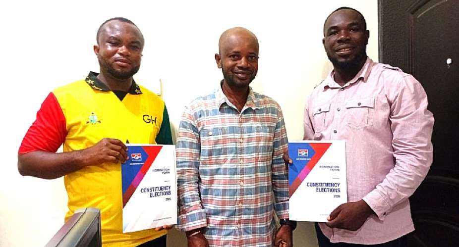 James Beloved Geh (first on the left) and Evans Kwami Buami (third on the right)