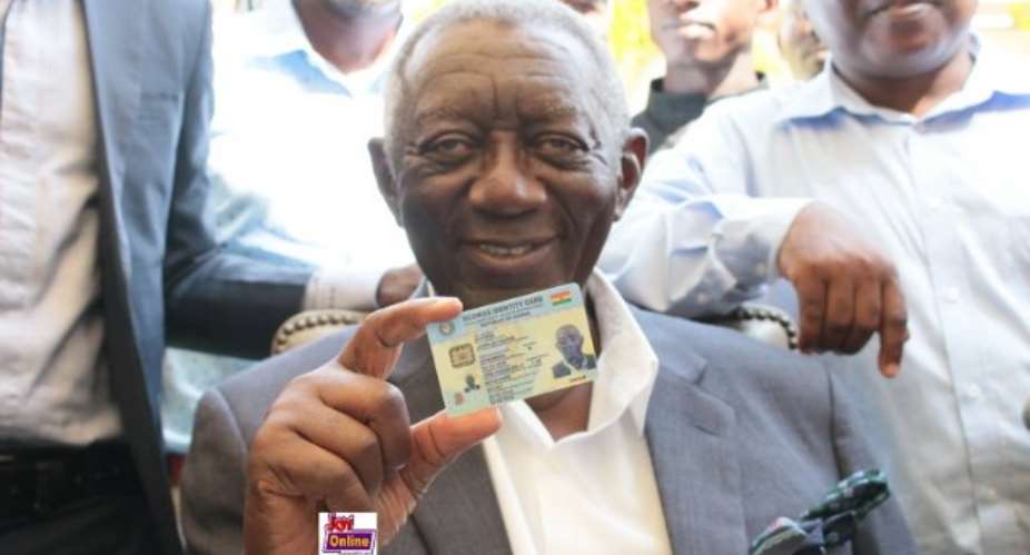 Kufuor Backs NDC's Call For Inclusion Of Voters' ID For Ghana Card