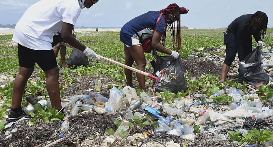 Plastic waste from land based sources pollute the beaches and other water bodies.  - Source: