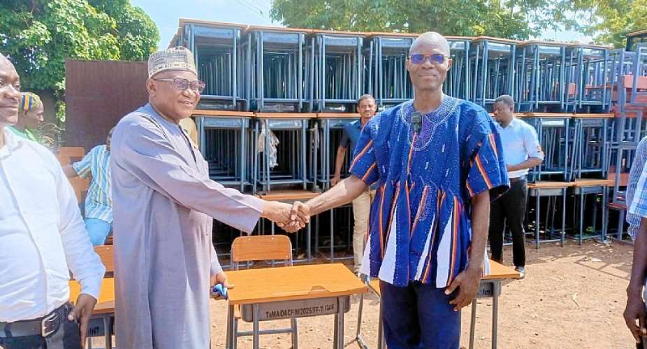 Tamale Assembly distributes 1,450 mono desks to address school furniture deficit