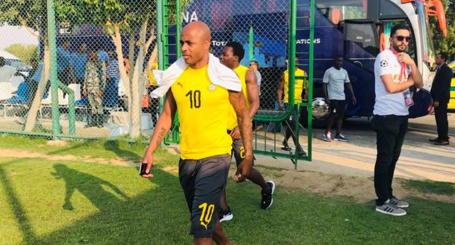 AFCON 2019: Dede Ayew Returns Training Ahead Of Cameroon Clash