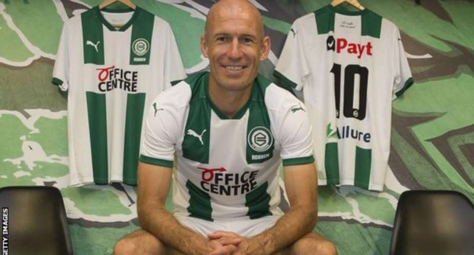 Robben made his breakthrough at Groningen before moving to PSV, Chelsea, Real Madrid and Bayern Munich