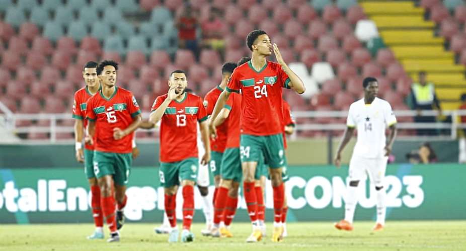 U23 AFCON: Ghana loses 5-1 to Morocco after a disappointing performance