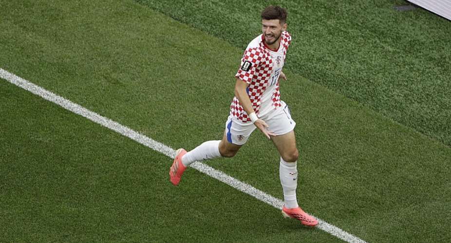 Petar Susic scored Croatias first goal in the 2-1 victgory over Ghana that secured the runners-up spot in Group L at the 2026 World Cup. - REUTERS - Pilar Olivares