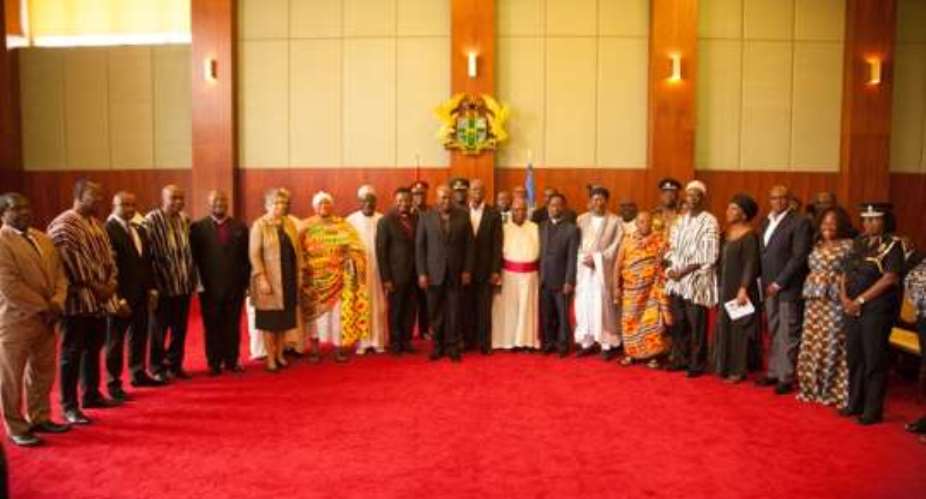 President Mahama swears-in National Peace Council Board