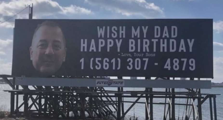 Man gets tens of thousands of birthday calls after sons post his phone number on billboards