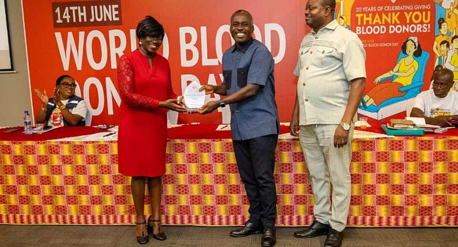 NIC decorated as best national overall blood donation organization
