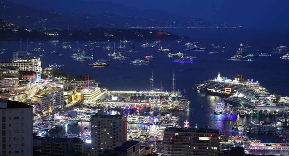 General view of yachts docked at the Monte Carlo harbour in Monaco on June 6, 2026. -  Valery Hache, AFP