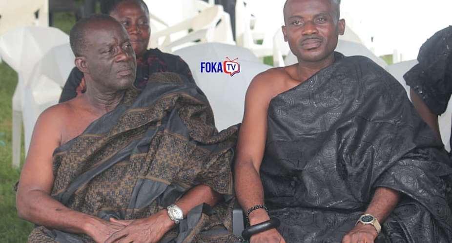 Nana Ateko Antwi III Makes First Public Appearance After Enstoolment, Leads Family to Honour Late Aunt in Accra.