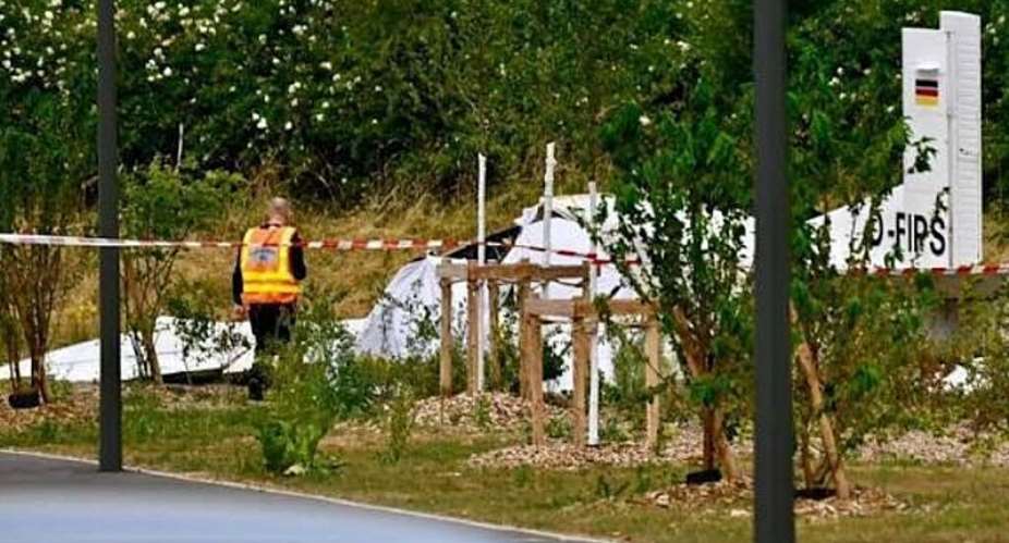A Pilatus light aircraft crashed into a residential area in Tomblaine, on the outskirts of Nancy on Sunday 28 June 2026, killing eleven people -  Jean-Christophe Verhaegen/AFP