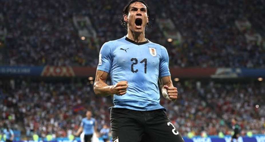 2018 World Cup: Cavani Scores Brilliant Double To Knock Portugal Out