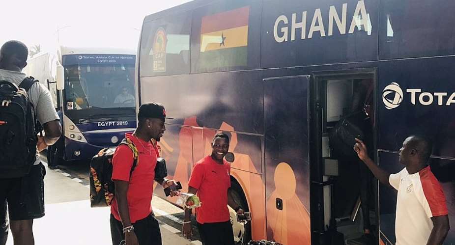 AFCON 2019: Ghana Leave Ismailia To Suez For Final Group Phase Game Against Guinea Bissau PHOTOS