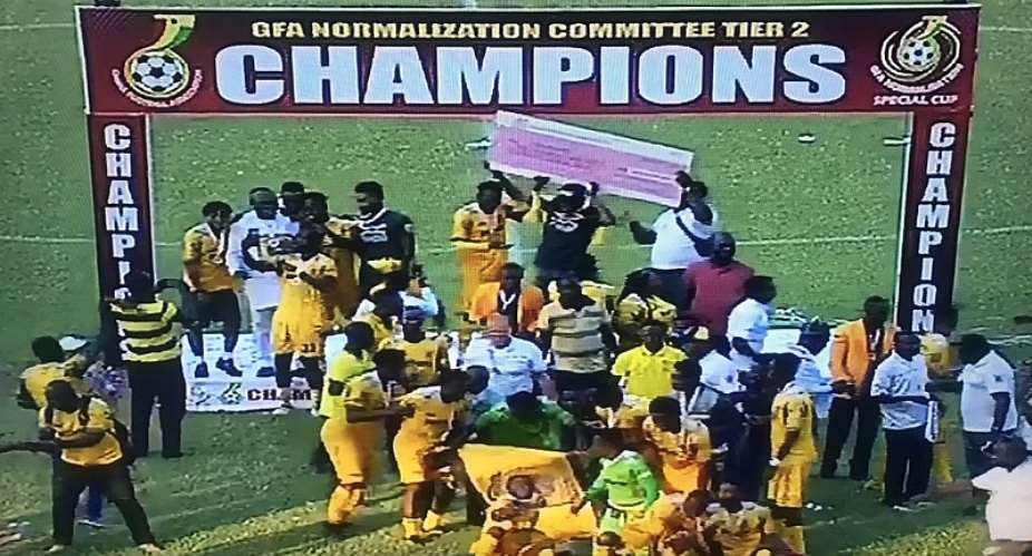 NC Special Competition: Ashanti Gold Beat Nzema Kotoko 1-0 To Emerge As Tier 2 Champion