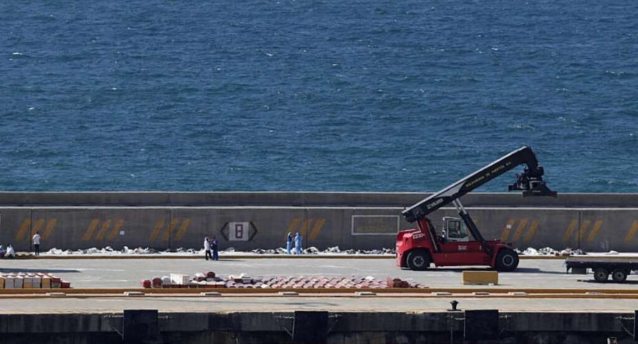 Bodies of victims of the earthquakes are placed at the Port of La Guaira, in La Guaira, Venezuela, June 29, 2026 -  Gaby Oraa, Reuters
