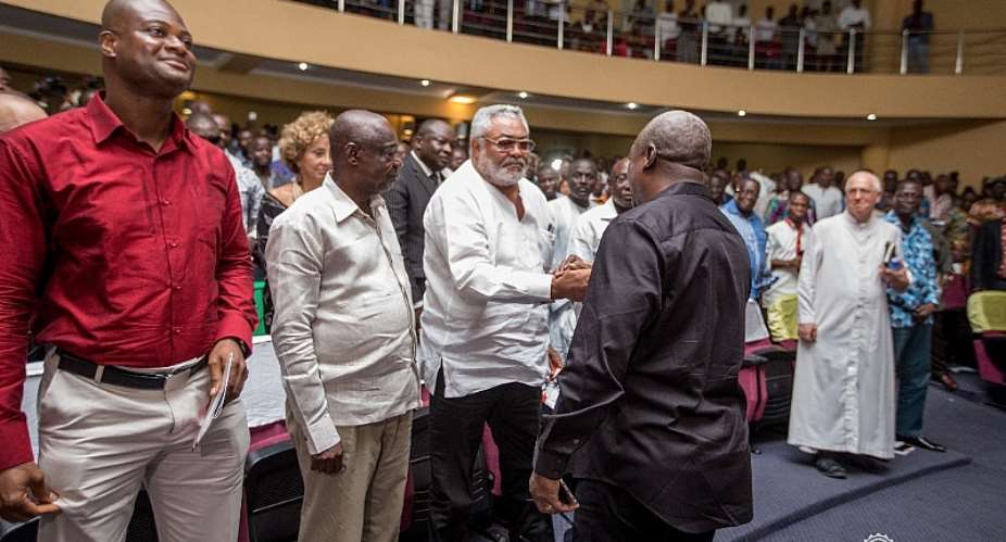 Former President Mahama Salutes Rawlings, NDC