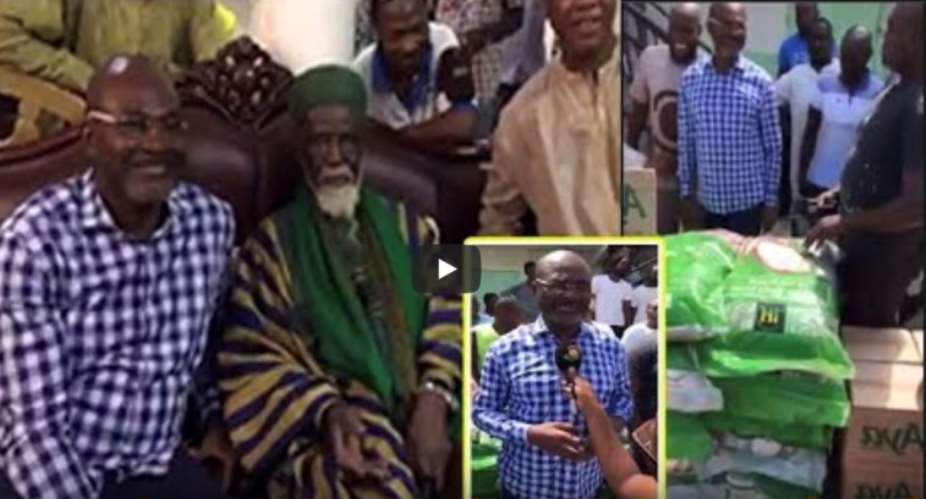 Ken Agyapong Floods Chief Imams Residence With Rice