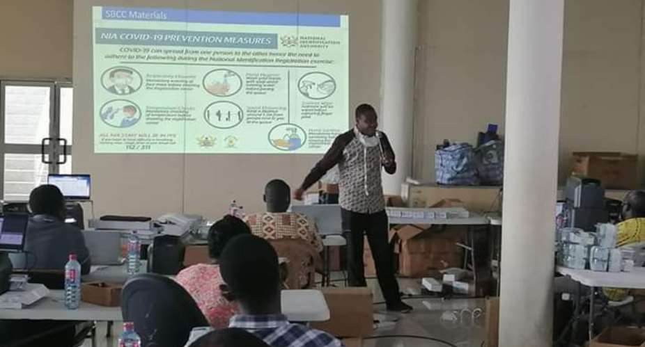 Orientation On Covid-19 By Dr. Dacosta Aboagye, Leader National Risk Communication  Social Mobilization Of The Ghana Health Service