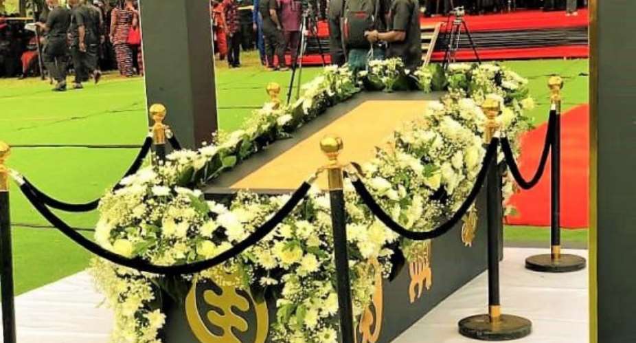 Akufo-Addo, Bawumia pay last respect to 'Sir John'