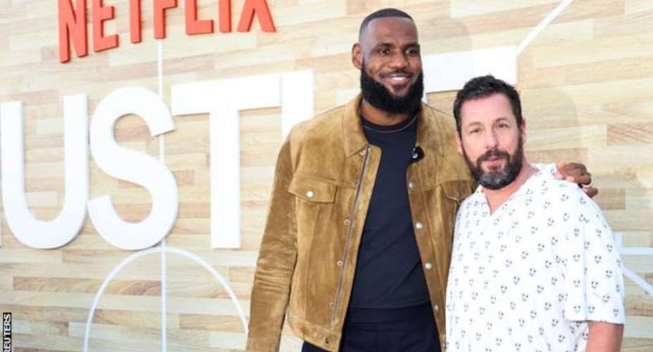 LeBron James is the largest single shareholder in SpringHill, one of the production companies for the new Adam Sandler film Hustle