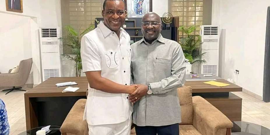 Wontumi visits Bawumia after release from EOCO custody amid fraud probe