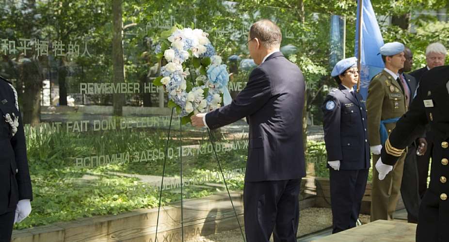 Wreathlaying Ceremony At The UN Headquarters In NY Honouring Fallen UN Peacekeepers