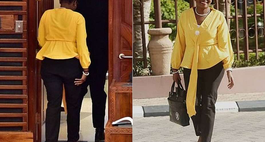 Condester Sichwale, a female MP from Tanzania's ruling CCM party, was kicked out of parliament on Tuesday after a male colleague complained her trousers were 'too tight'