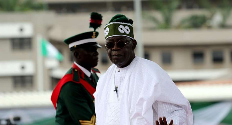 Bola Ahmed Tinubu arrives to attend his swearing-in ceremony at Eagle Square venue, Abuja, on May 29, 2023. - Source: Emmanuel OsodiAnadolu Agency via Getty Images