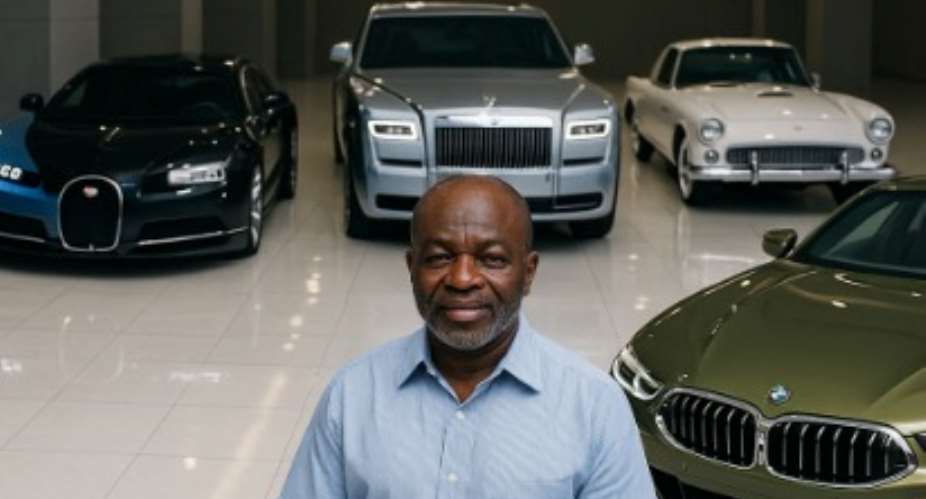 A panoramic showcase of luxury relics at the Despite Auto Museum, Bugattis and Bentleys shine while Ghanas own industrial history rusts in silence