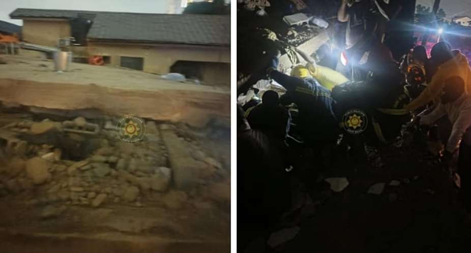 GNFS completes rescue operation at collapsed Adenta building, retrieves four alive, one dead