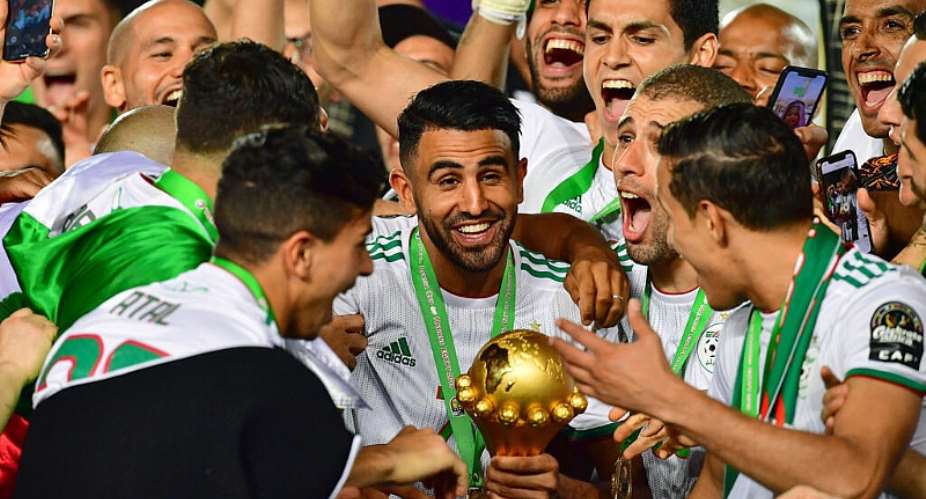 Riyad Mahrez captained the Algeria side to the 2019 Africa Cup of Nations title. - AFP - GIUSEPPE CACACE