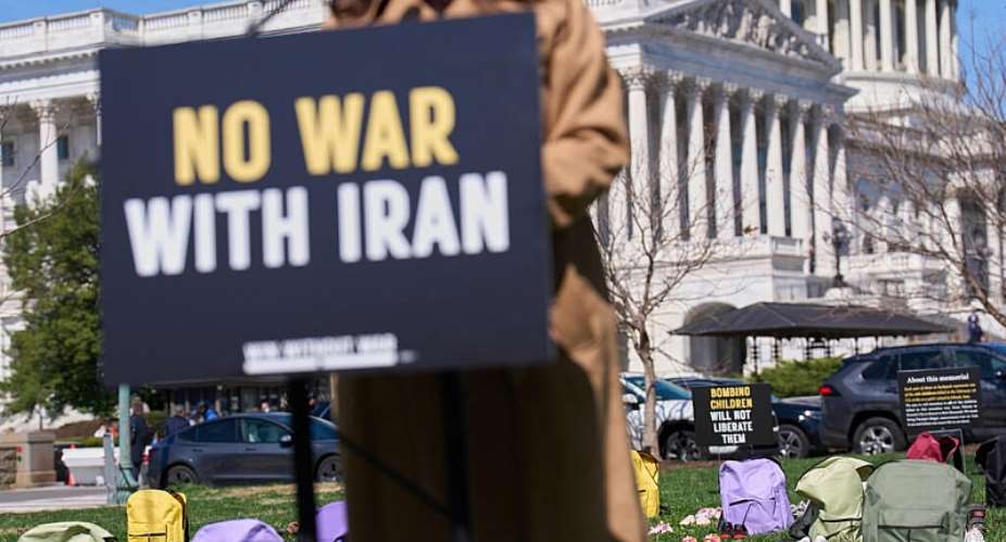 File photo: Members of Congress and peace activists attend an event calling for an end to the Iran war on Capitol Hill in Washington, March 18, 2026. -  Jacquelyn Martin, AP file photo