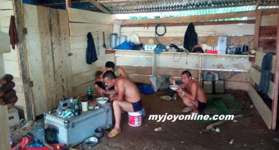 Photos: Three Chinese arrested for 'galamsey'
