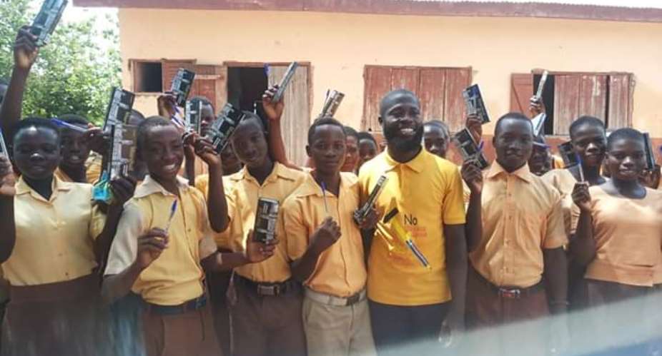 352 Bece Candidates In Krachi West Receive Mathematical Sets From Hon. Francis Ntem Odenkey