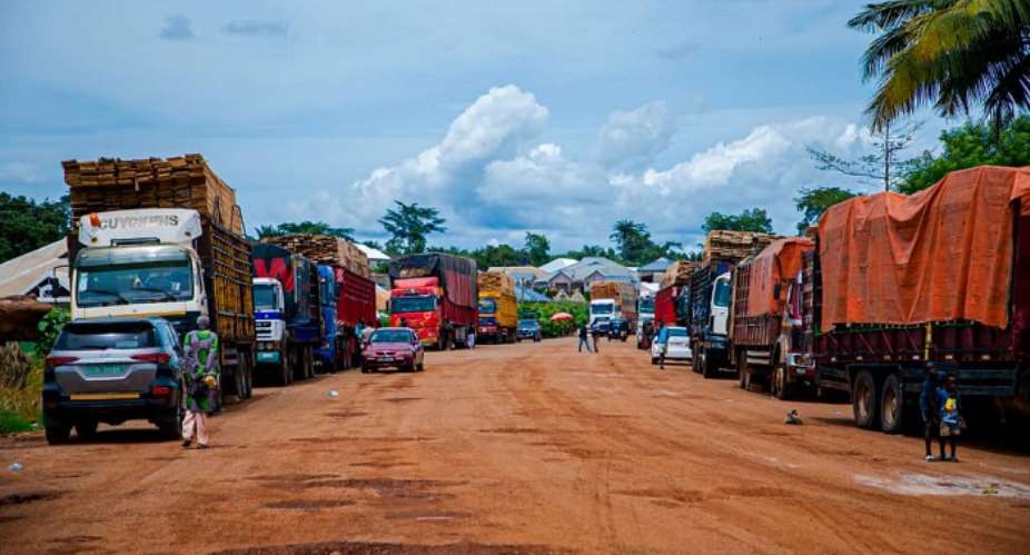 23 trucks loaded with illegal lumber intercepted in the Goaso Forest District