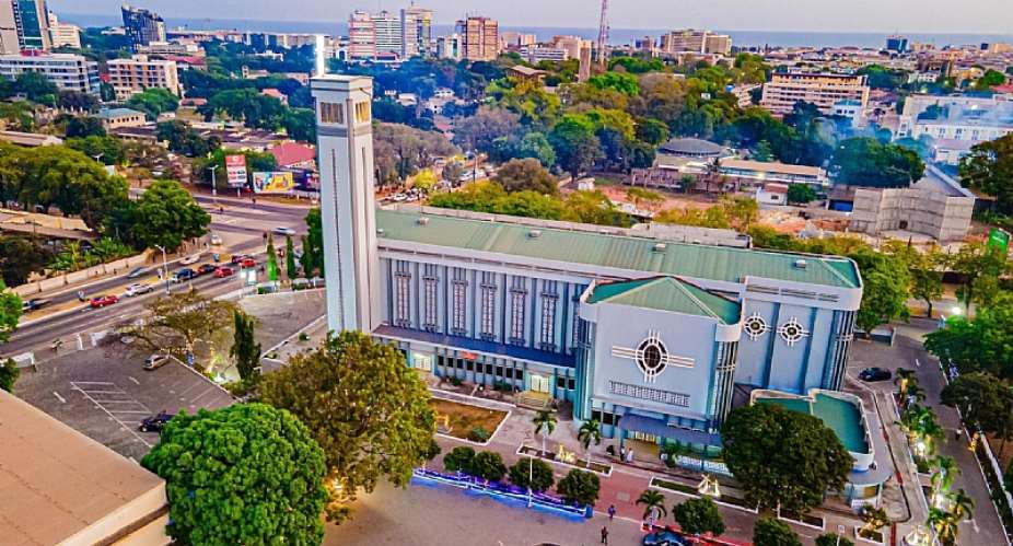 Aerial view of the Holy Spirit Cathedral