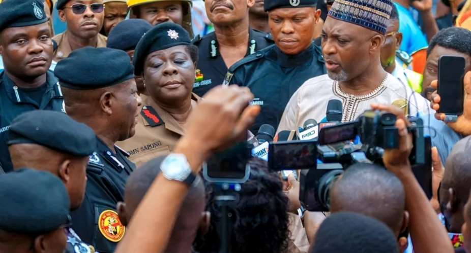 Muntaka visits fire-ravaged police barracks, assures victims of temporal accommodation