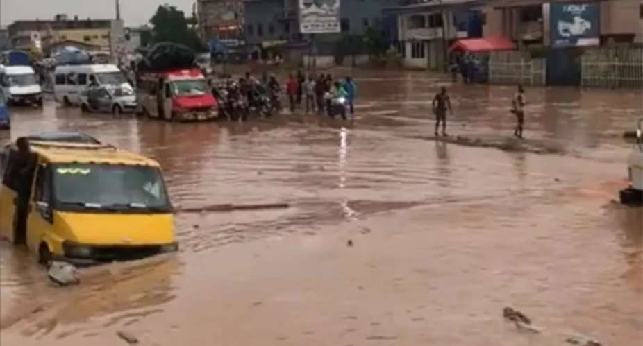 Flooded portion of parts of Accra