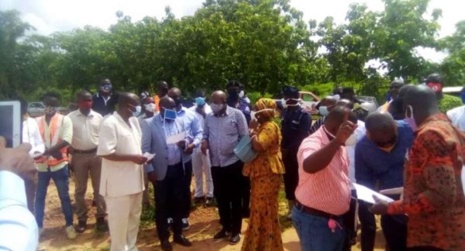 Oti Regional Minister Inspects Ongoing Projects