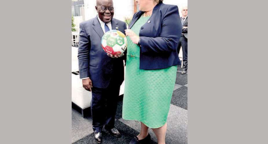 President Akufo-Addo with Erna Solberg, Prime Minister of Norway